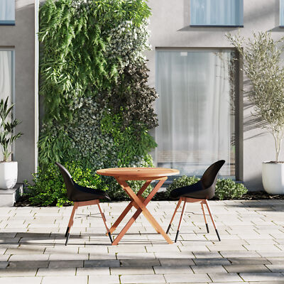 Amazonia Chatelus 3-Piece Outdoor Dining Set | Eucalyptus | Ideal for Patios