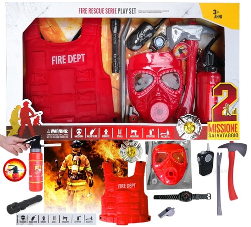PLAYMOBIL 71826 Pompier pompe à eau & réservoir enflammé