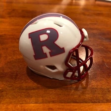 Rutgers Scarlet Knights white custom pocket pro helmet