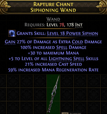 Wand Spark Stromweaver +5 Skills Standard Softcore Path of Exile 2 PoE 2