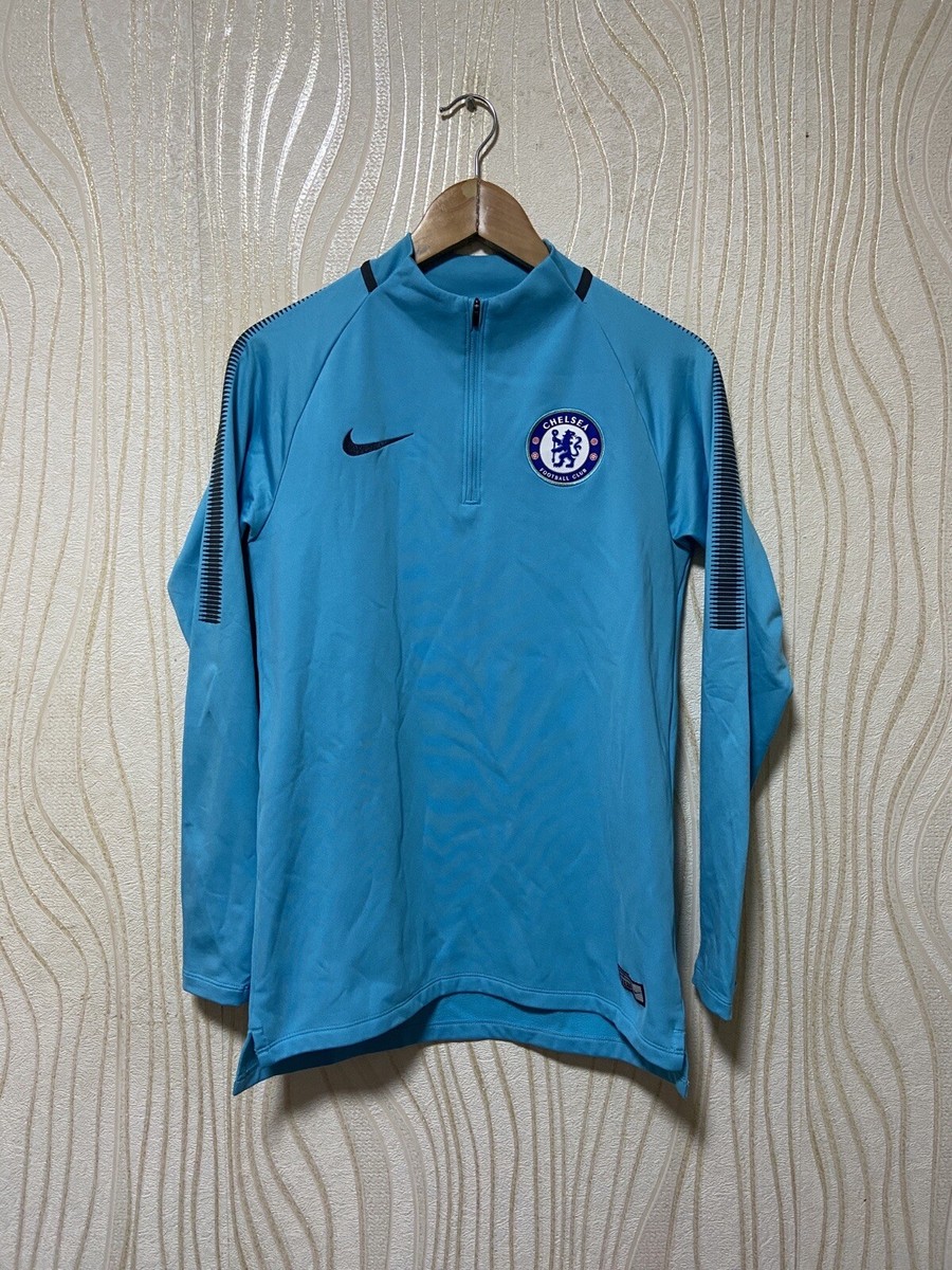 CHELSEA LONDON 2017 2018 SQUAD DRILL TOP 1/4 ZIP SWEATSHIRT NIKE
