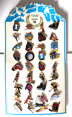 Rare Pins Pin'S .. Olympique Olympic Albertville 92 Ski ~7b