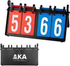 AKA Premium Sport Scoreboard/Portable-Tabletop-Flipper-Easy Flip Score Keeper