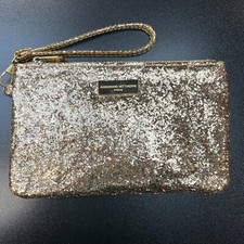Adrienne Vittadini Women's Gold Wallet and Phone RFID Charging Wristlet