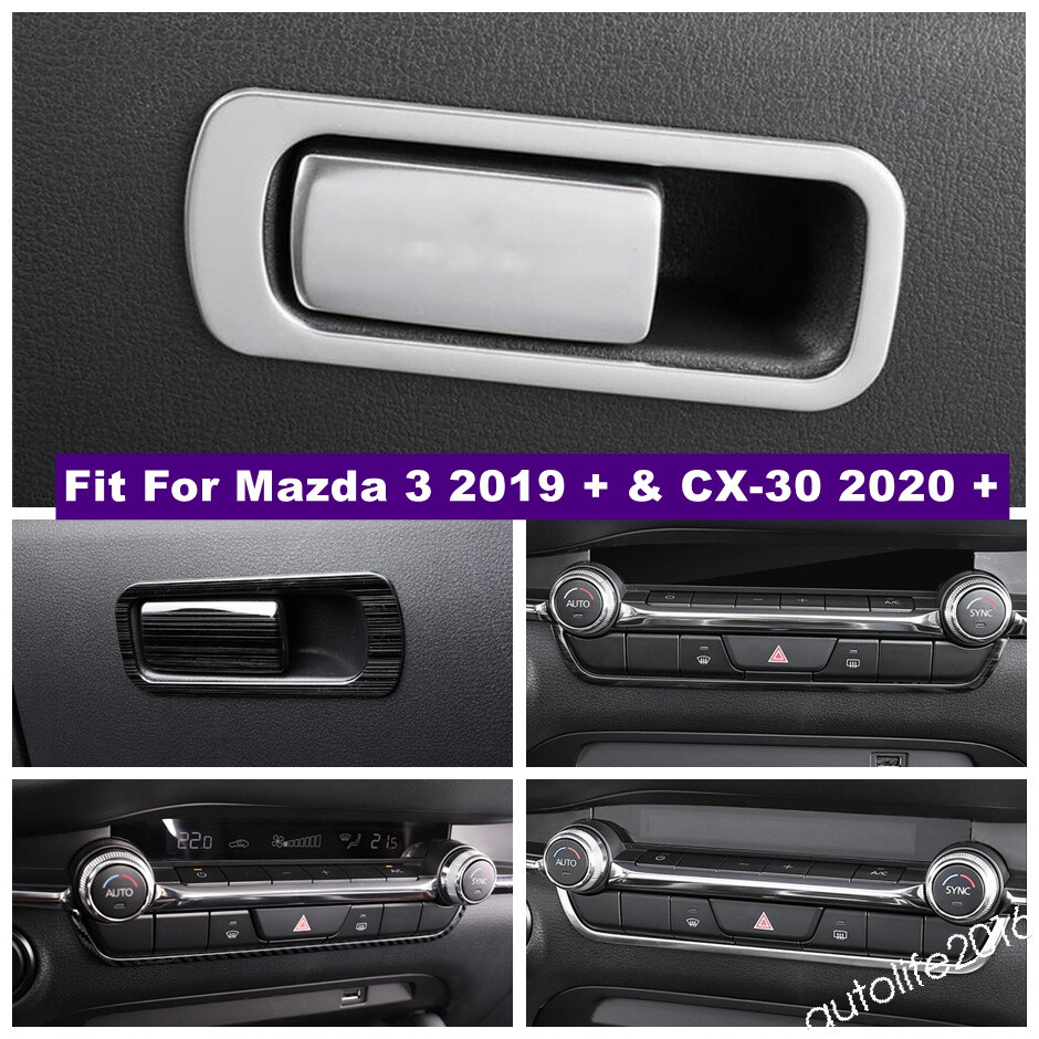 Car Accessories Center Control Strip Trim For Mazda 3 2019 + & CX-30 2020 - 2024