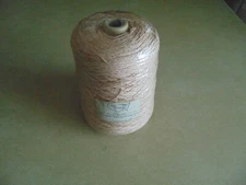 Vintage Yarn Country Cone Yarn Cotton Ice Beige Machine Spool Rayon/Cotton