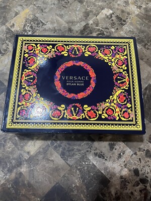 Versace Dylan Blue Pour Homme Eau De Toilette 3-Pcs Set  / New With Box
