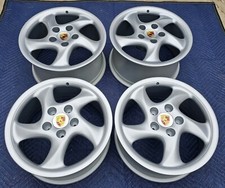 18 Likenew Oem Original Factory Porsche 911 993 Widebody Et40 Turbo Twist Wheels
