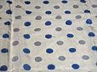 Vintage Anne Klein Scarf Red Blue White Stripes Polka Dot 30.5" Square Lion Logo — photo 4