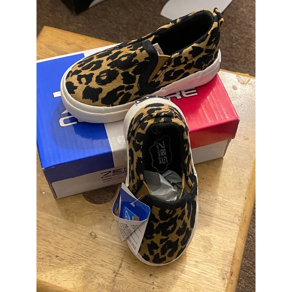 Baby леопард печать без шнурков туфли размер 6 (ЕС 20) удобный и стильный - Изображение 2 из 4