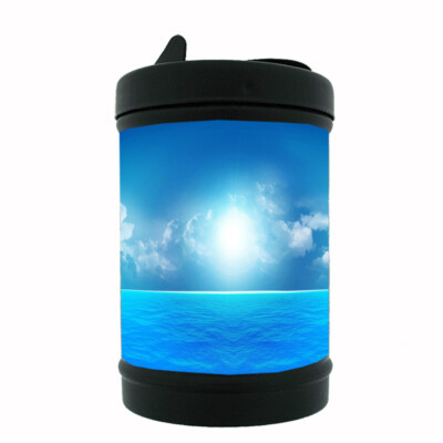 Ocean View D3 Black Metal Car Ashtray / Mini Trashcan