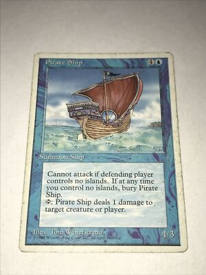 mtg ship cards Nautiloid Magic the Gathering Proxy 3 Illustrated by Tom Wnerstrand All Magic Merchant Ship Arabian Nights