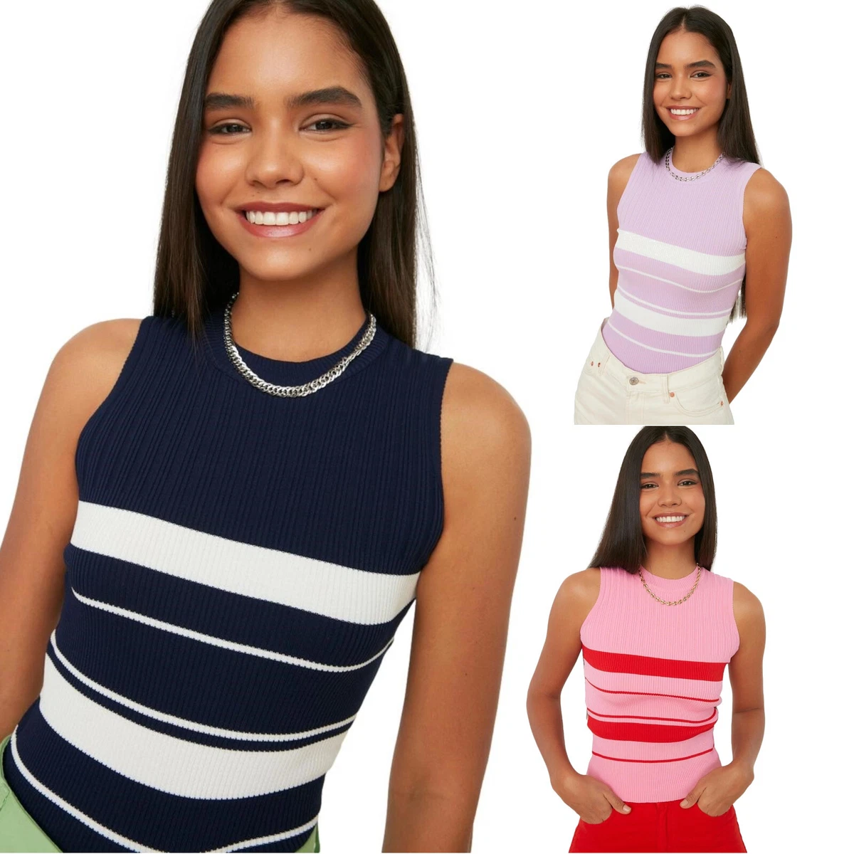 Maglietta Estiva Donna A Maniche Corte – T-shirt A Righe Raglan, Morbida, Taglia L Rosa, Abbinabile Con Jeans E Shorts - 5