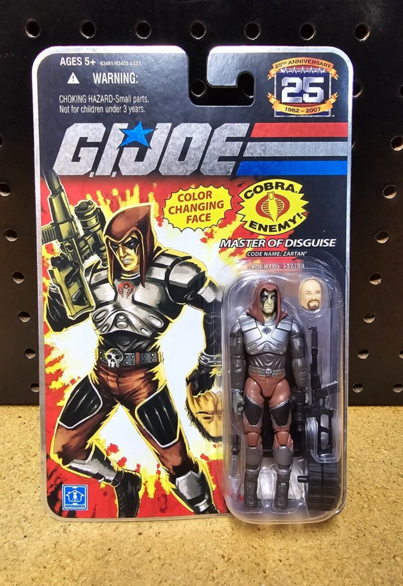GI Joe 25th Anniversary Master of Disguise Zartan Hasbro 3.75