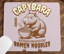 Capybara Love Ramen Noodles Graphic Mouse Pad