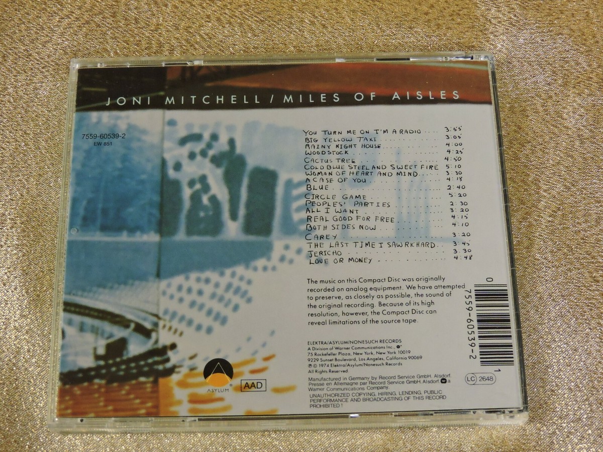 joni mitchell miles of aisle (VERY RARE） Miles of Aisles
