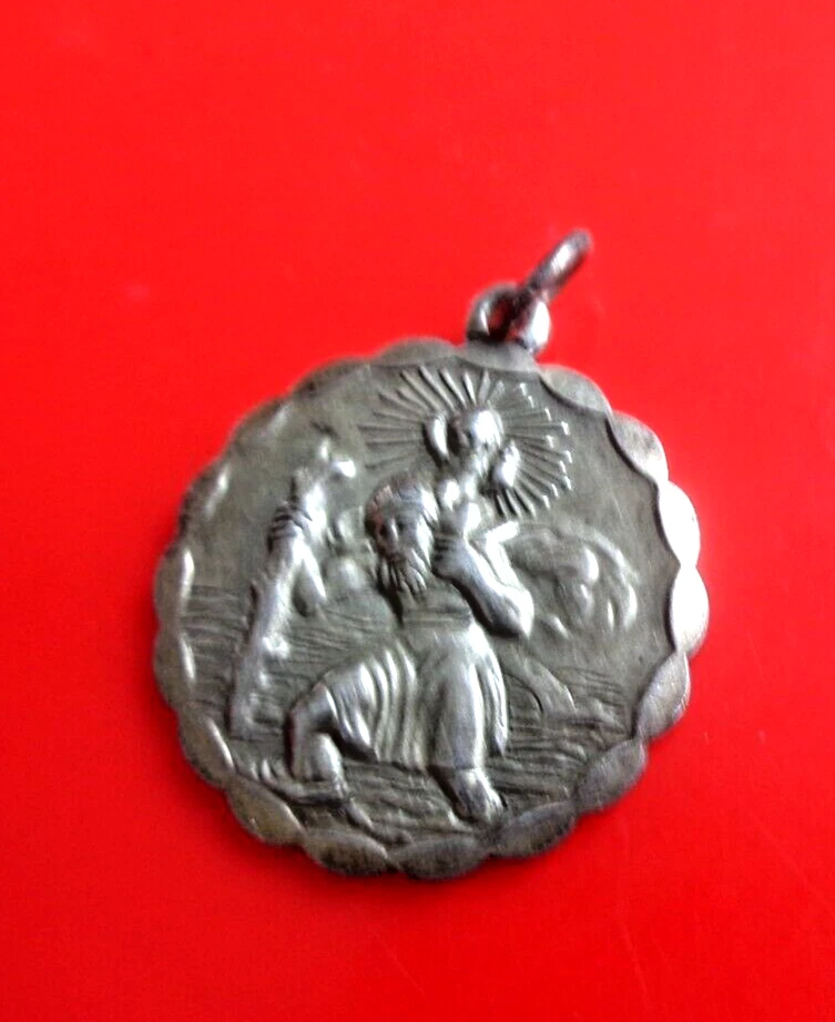 Attraente Pendente In Argento Di San Cristoforo - Georg Jensen Ltd c.1970 - Immagine 2 di 4