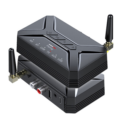 For 40M Bluetooth 5.0 Transmitter Receiver 3 in 1 HiFi Adapter AUX RCA