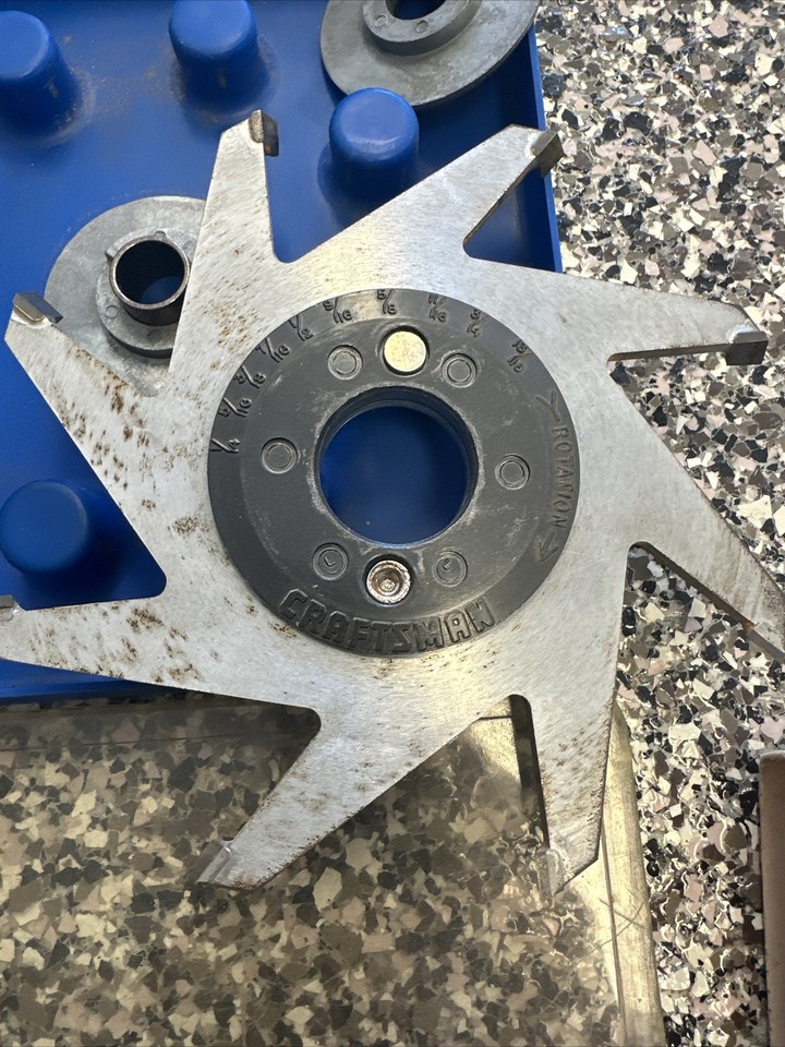 Craftsman Adjustable Carbide Tipped Wobble Dado Saw Blade 8 Tooth 7", 9