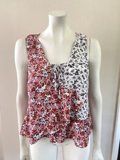 Cabi Seraphina 5730 Layered Ruffle Floral Print Tank Top  Cami Sz XS -Set of 2