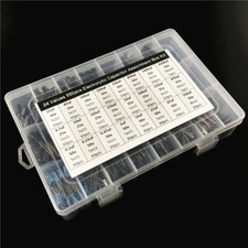 16V 50V 0.1uF 2200uF Electrolytic Capacitor Assortment Box Kit 24value 550pcs