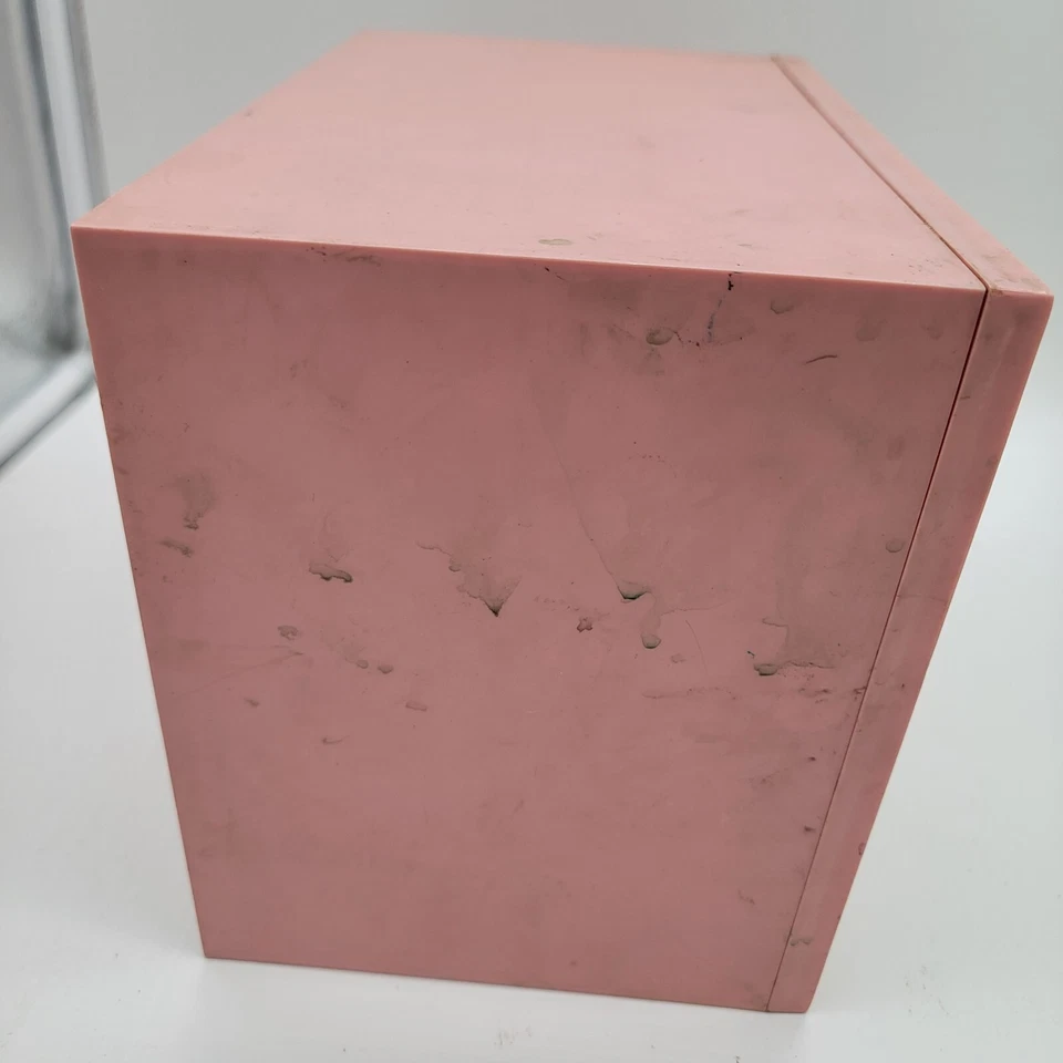 Retro MCM Vintage Pink Cream Akro-Mils Storage Cabinet 10 Drawers Bin Organizer - Image 4 of 4