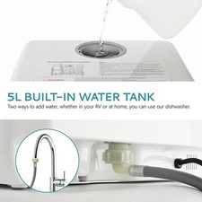 Countertop Dishwasher 5L Built-in Water Tank Inlet Hose 6 Program 5