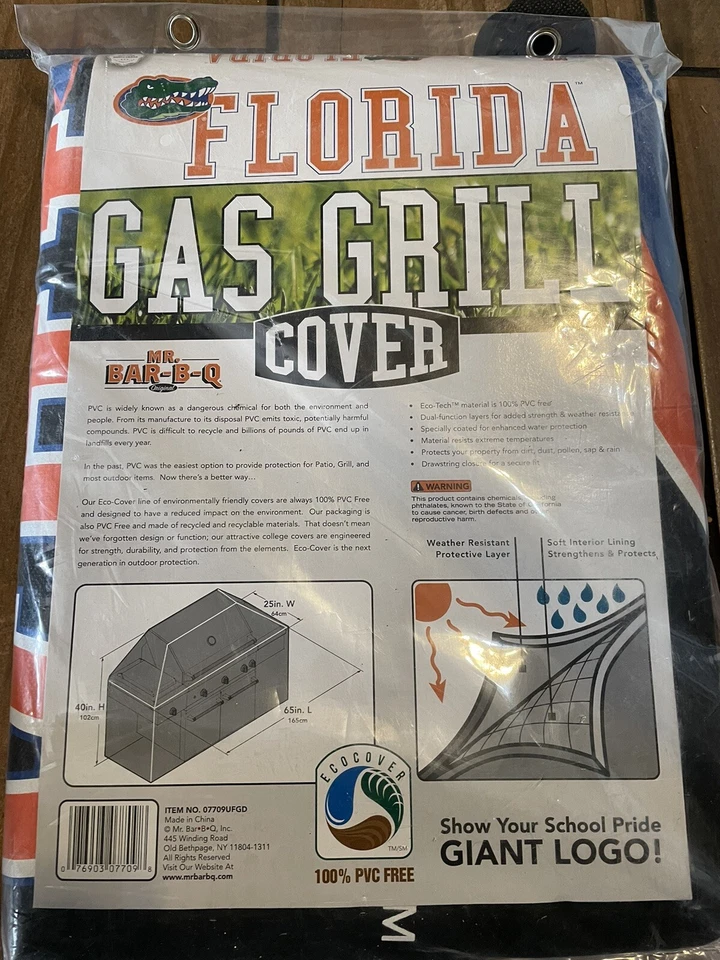 Combo de fútbol americano con cubierta de parrilla y puerta trasera Sportula University Gators Foto 3 de 4