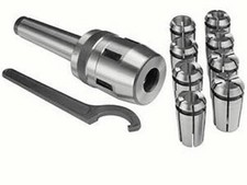 MANDRINO FRESATRICE TORNIO CM 2 CON 8 PORTAPINZE MM 4-5-6-8-10-12-14-16  M10 MT2