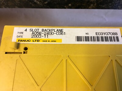 FANUC A05B-2400-C061 4 Slot Backplane w/ 4 Cards | eBay
