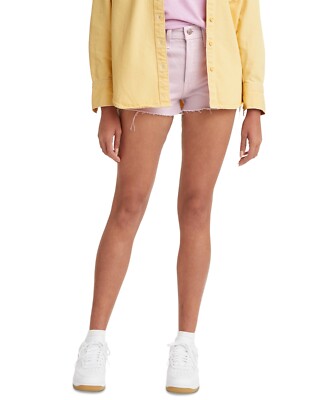 Levi's Women's Size 28 (US Lilac 501 Original Frayed Hem Jean Denim  Shorts