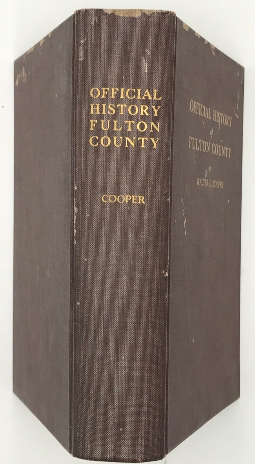 Walter Cooper / OFFICIAL HISTORY OF FULTON COUNTY 1st Edition 1934 eBay