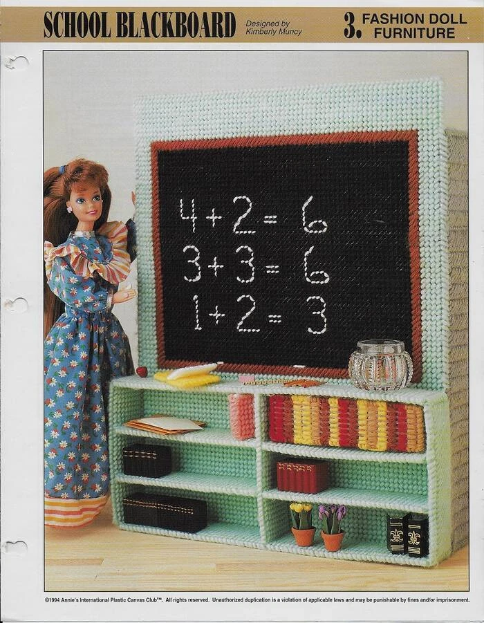 Plastic canvas barbie furniture patterns outlet