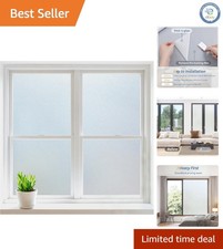 35.4x78.7 Frosted Window Clings - Elegant UV Blocking Privacy Solution