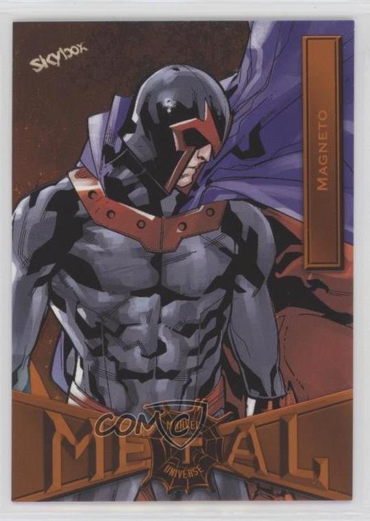 2022 Marvel Metal Universe Spider-Man Orange Light FX 7/25 Magneto #47 0o04