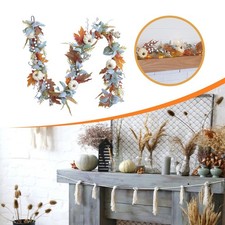 Artificial Fall Pumpkin Garland Creative Wreath for Balcony Tables Christmas