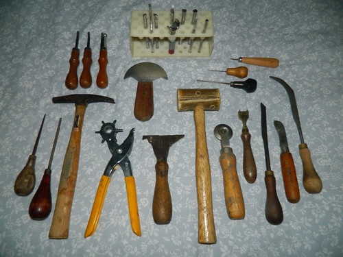 Vintage Lot of Leather Stamping Carving Tools Leathercraft Tooling