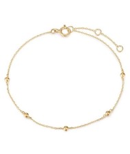 18k Gold Filled Bead Chain Bracelet Delicate Bracelet Fine Gifted Beaded Chain