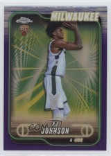 2024-25 Topps Chrome Purple Refractor AJ Johnson #145 rw6