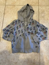 Disney Jumping Beans Sz 5T Mickey Mouse Hoodie Full Zip Sweater Jacket