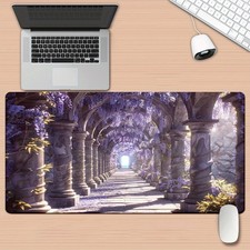 A Charming Hallway Mouse Pad - Non-slip Rubber Base, Large Table Mat for Gamer