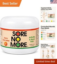 Targeted Arthritis Pain Relief Cream   4 oz Gel for Back, Neck, Hands  Feet