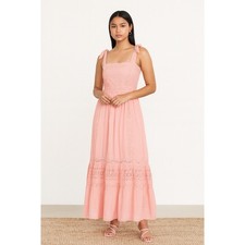 NWT LoveShackFancy 8 Ayala Dress in Peach Blossom