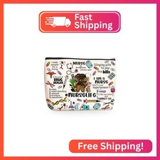 Inspirational Nurse Makeup Bag, Nurse Accessories for Work Cosmetic Bag, Nurses