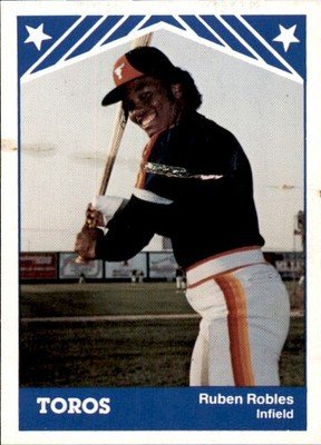 1983 Tucson Toros TCMA #26 Ruben Robles Late Issue POOR GOOD Dominican Republic