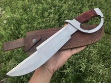 16'' Handmade D2 Steel Hunting/Camping Sharp Bowie Knife with Sheath