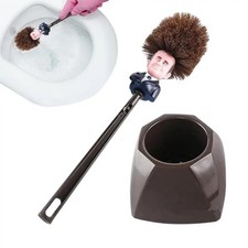 High Grade Sturdy French President Themed Toilet Brush for Funny Home Bathrooms