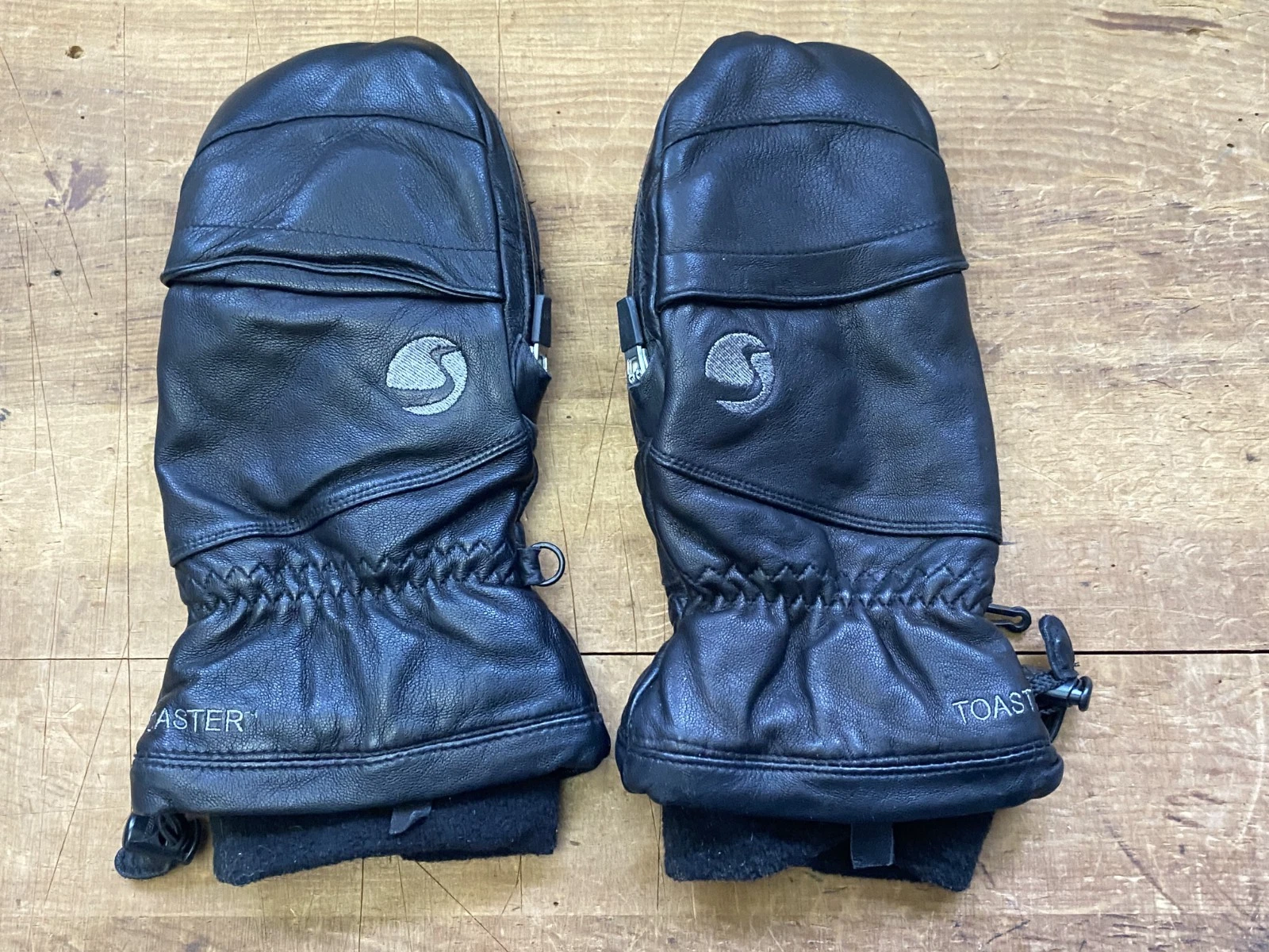 SWANY Toaster Ski‎ Snowboard Leather Mittens Gloves TS-9X Women's Size L Large