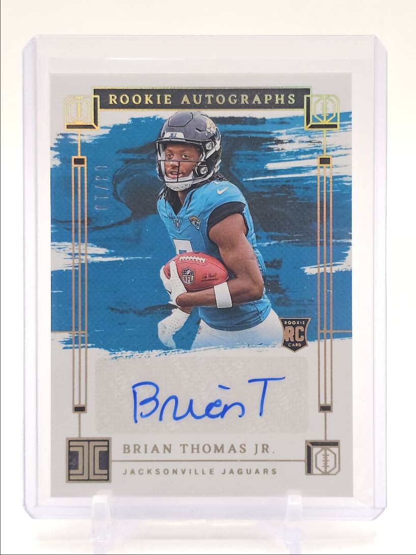Brian Thomas Panini Impeccable Rookie Autographs #RABTJ Gold