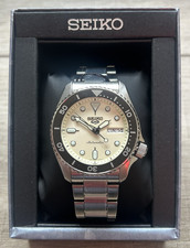 Seiko 5 Sport - SRPK31K1 - 38mm - Cream White - NEW - RRP £320 - Box + Papers
